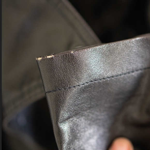 Vegan Leather Motorcycle Jacket - Picture 8 of 10